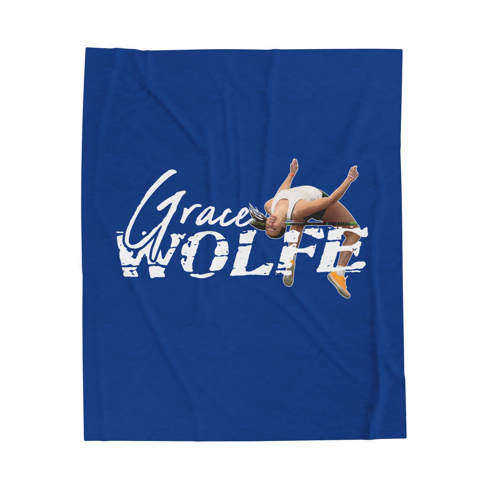 Grace Wolfe Velveteen Plush Blanket