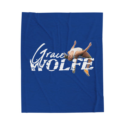 Grace Wolfe Velveteen Plush Blanket