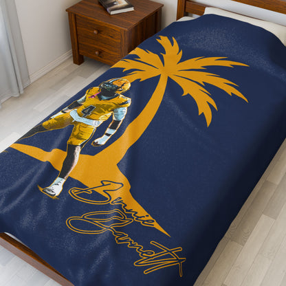 Bennie Garnett Velveteen Plush Blanket