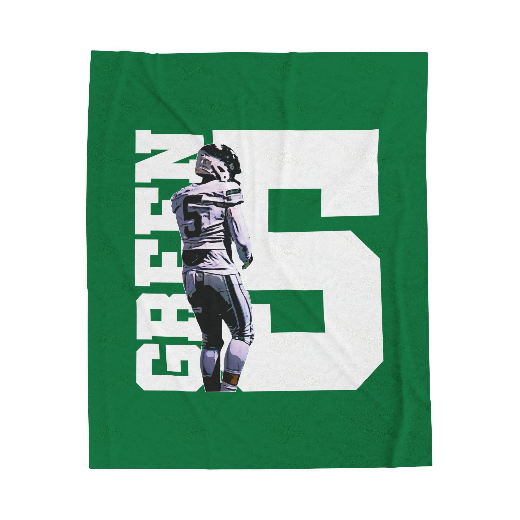 Chase Green Velveteen Plush Blanket