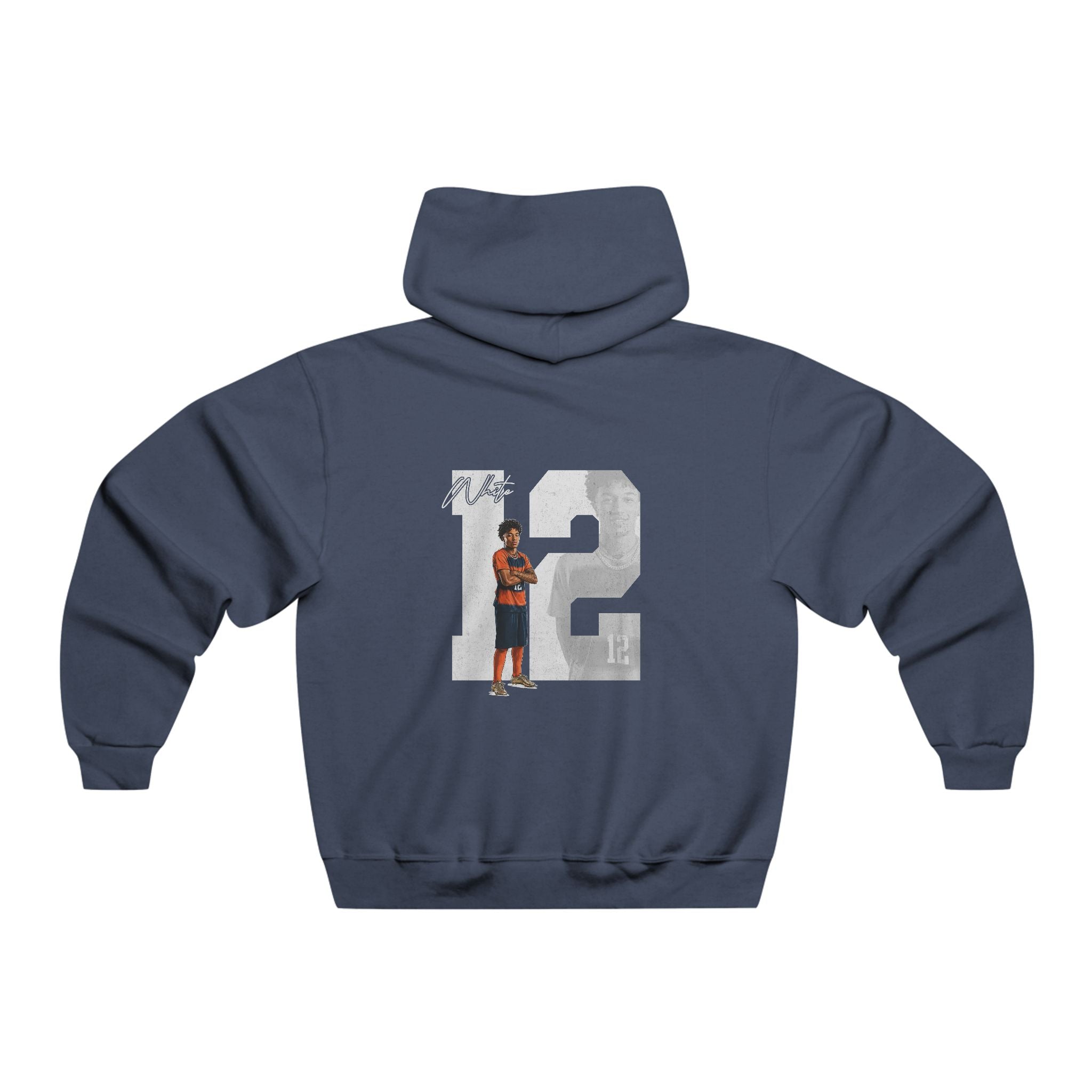 Dario White Vintage Hoodie