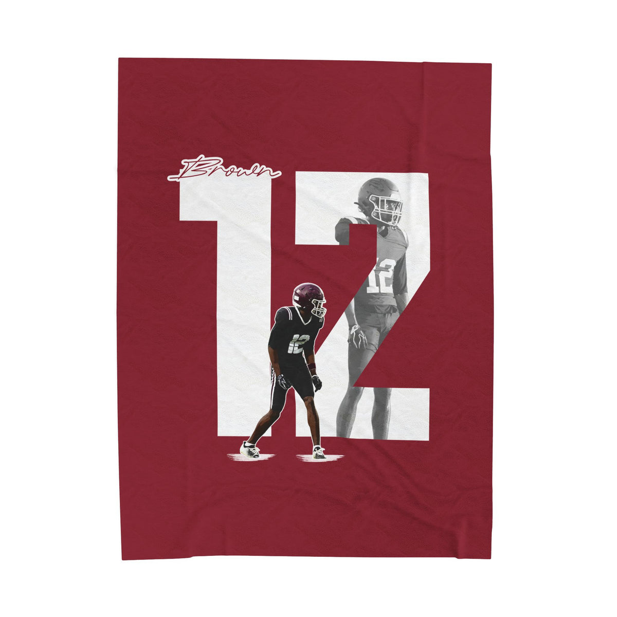 De'Traun Brown Velveteen Plush Blanket