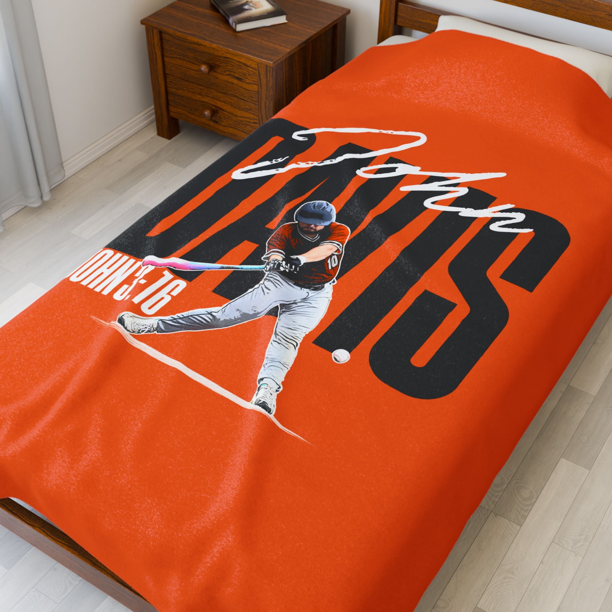 John Davis Velveteen Plush Blanket