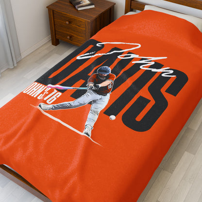 John Davis Velveteen Plush Blanket
