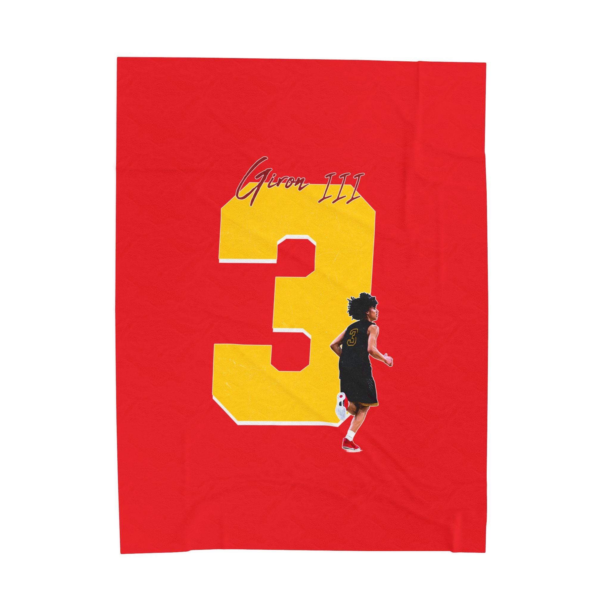 David Giron III Velveteen Plush Blanket