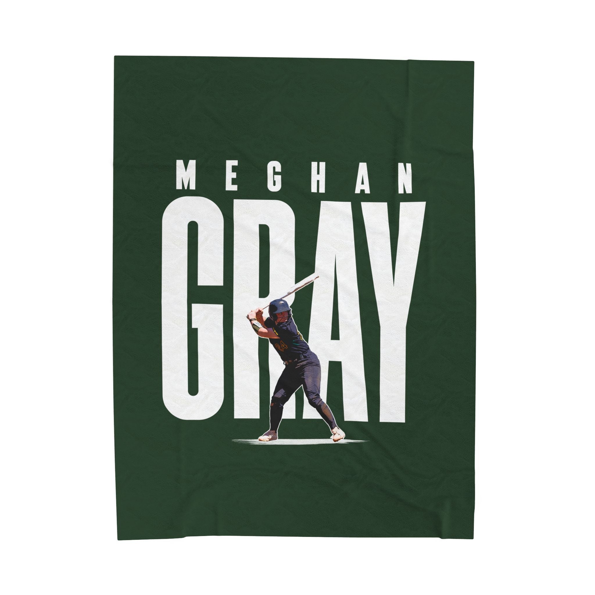 Meghan Gray Velveteen Plush Blanket