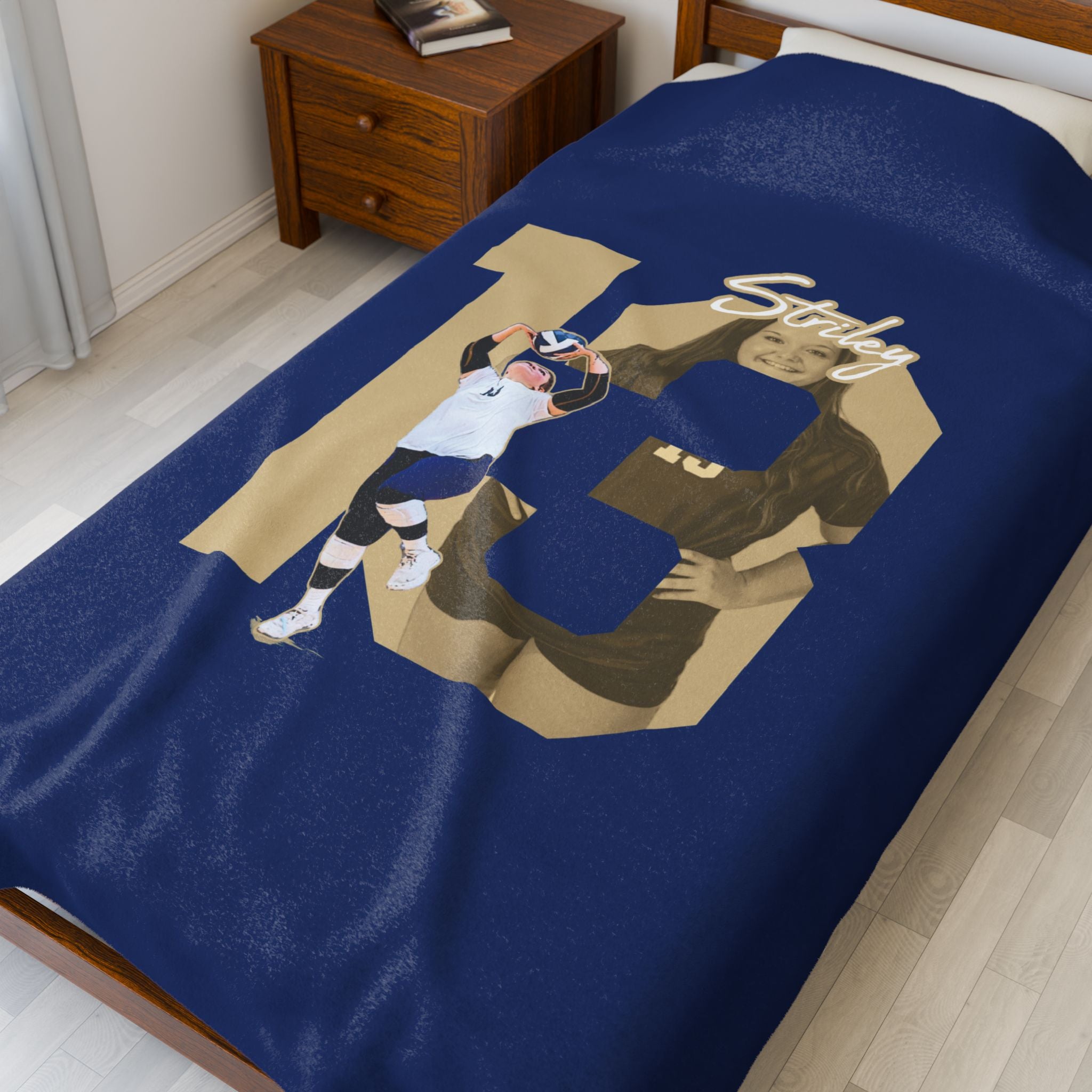 Michelle Striley Velveteen Plush Blanket