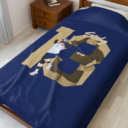 Michelle Striley Velveteen Plush Blanket