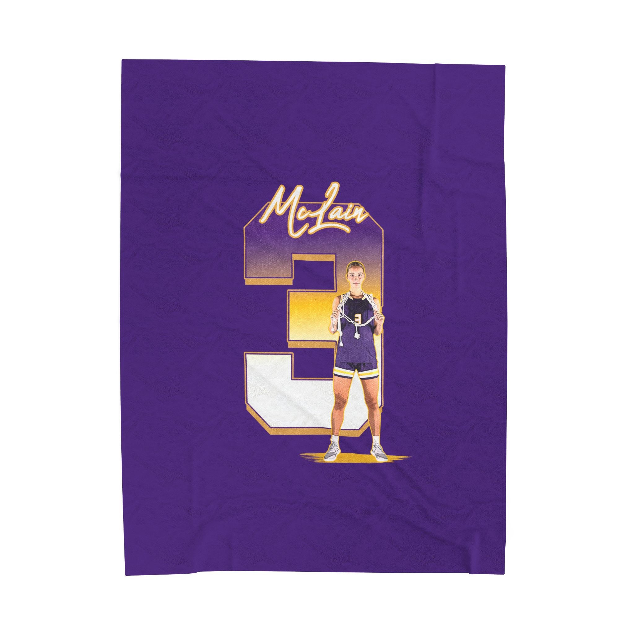 Frankie Mclain Velveteen Plush Blanket