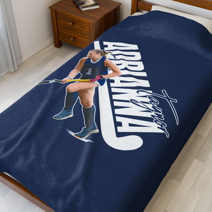 Adrianna Taynor Velveteen Plush Blanket