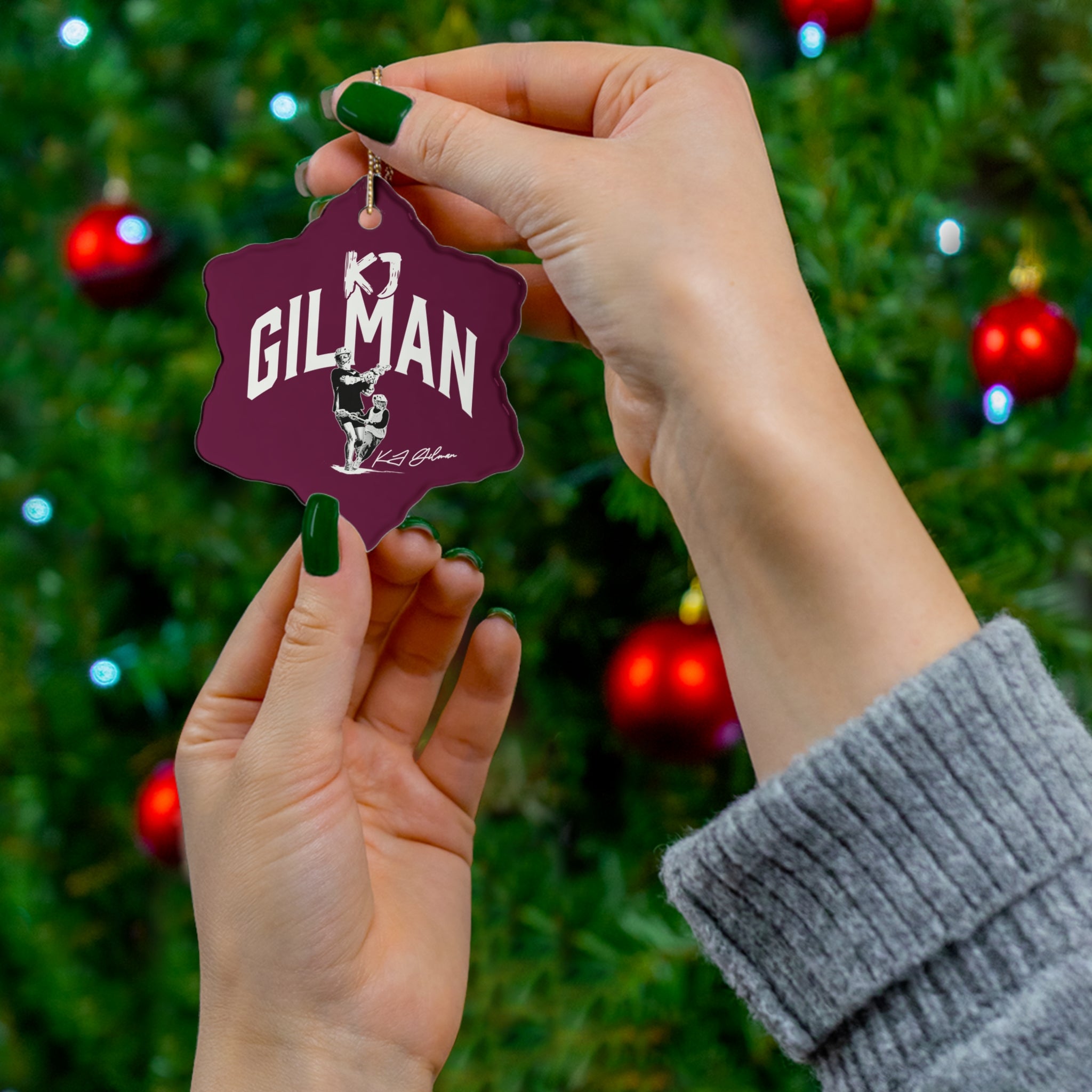 KJ Gilman Ceramic Ornament