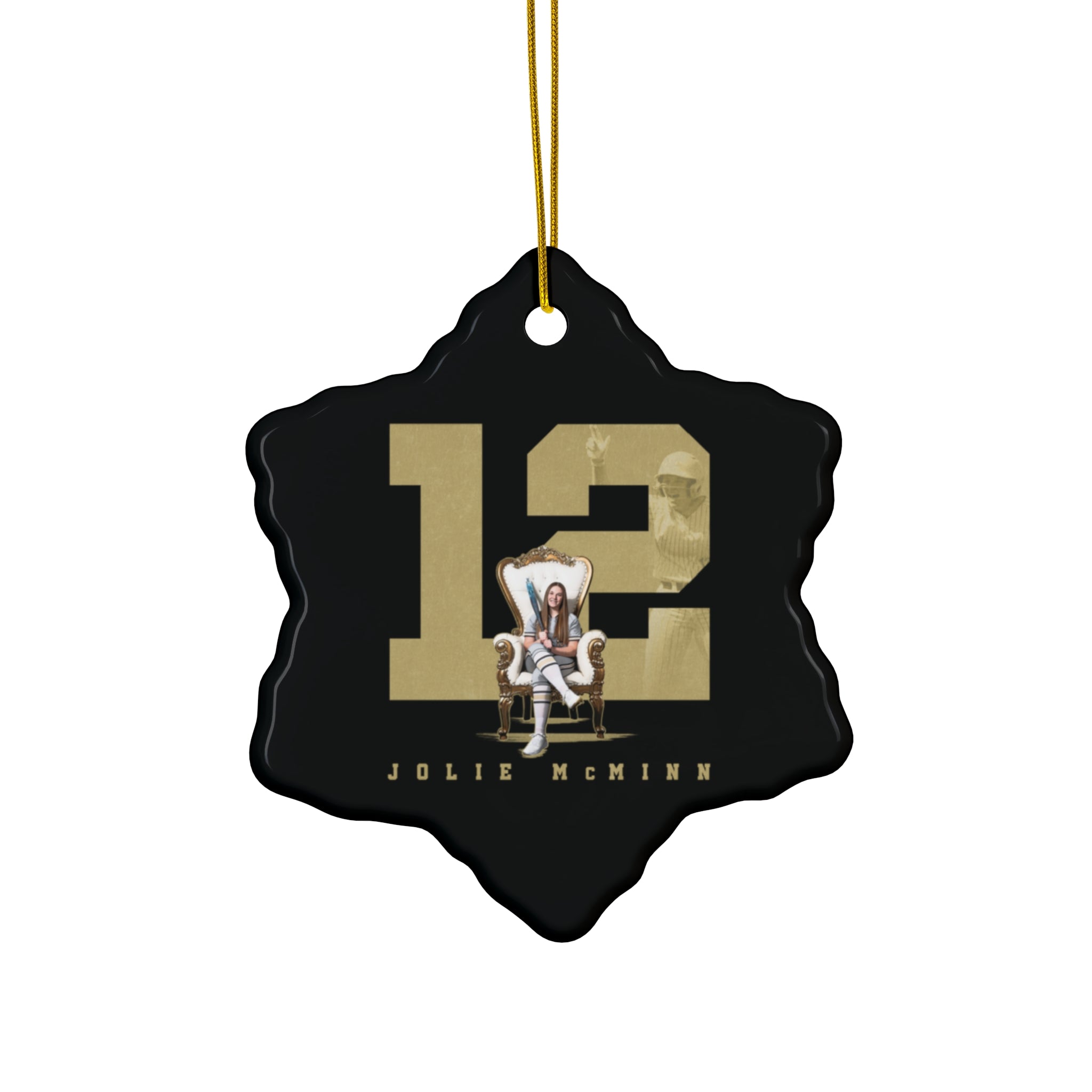 Jolie McMinn Ceramic Ornament