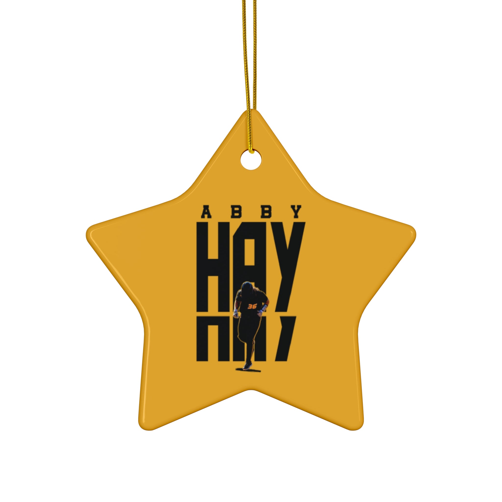 Abby Hay Ceramic Ornament