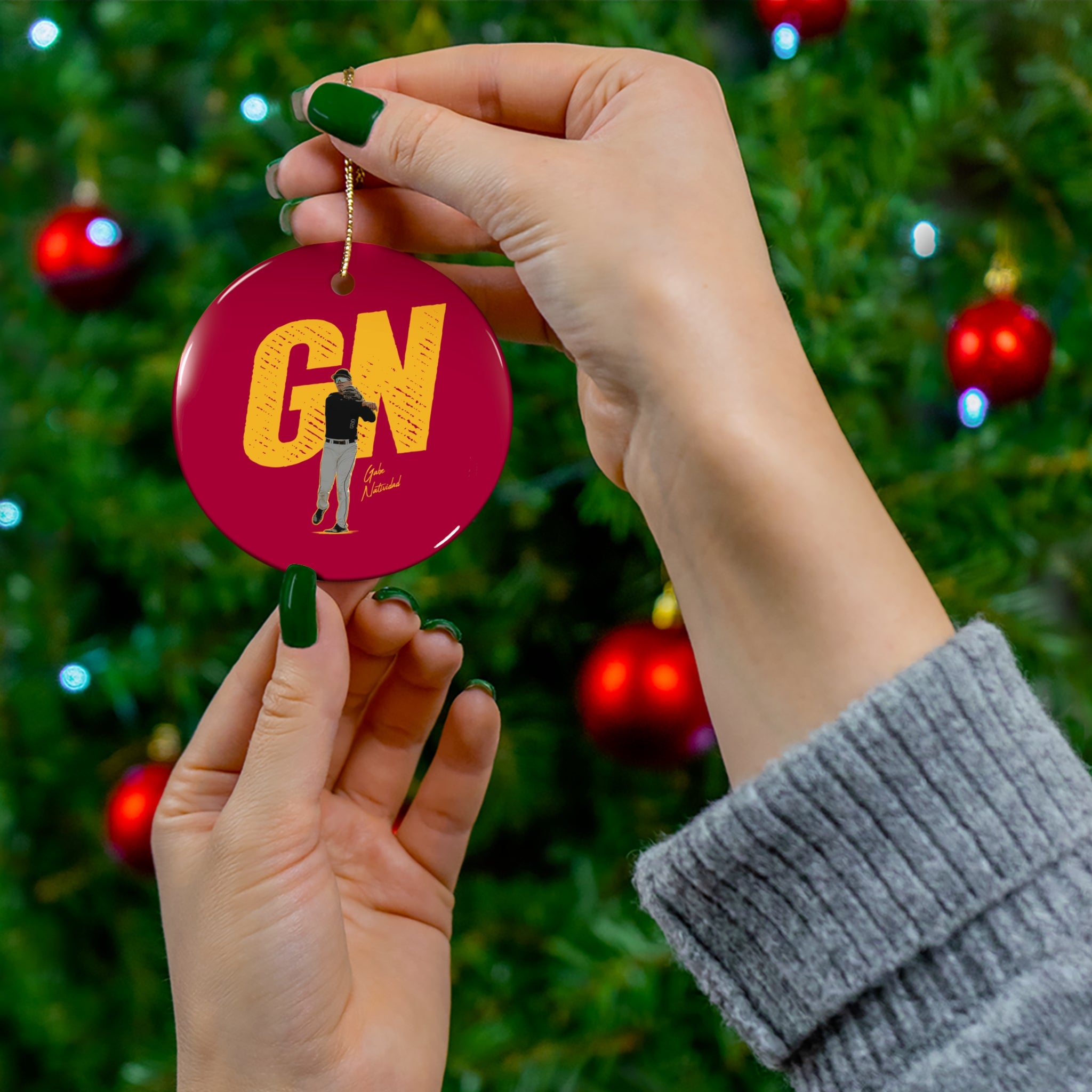Gabe Natividad Ceramic Ornament