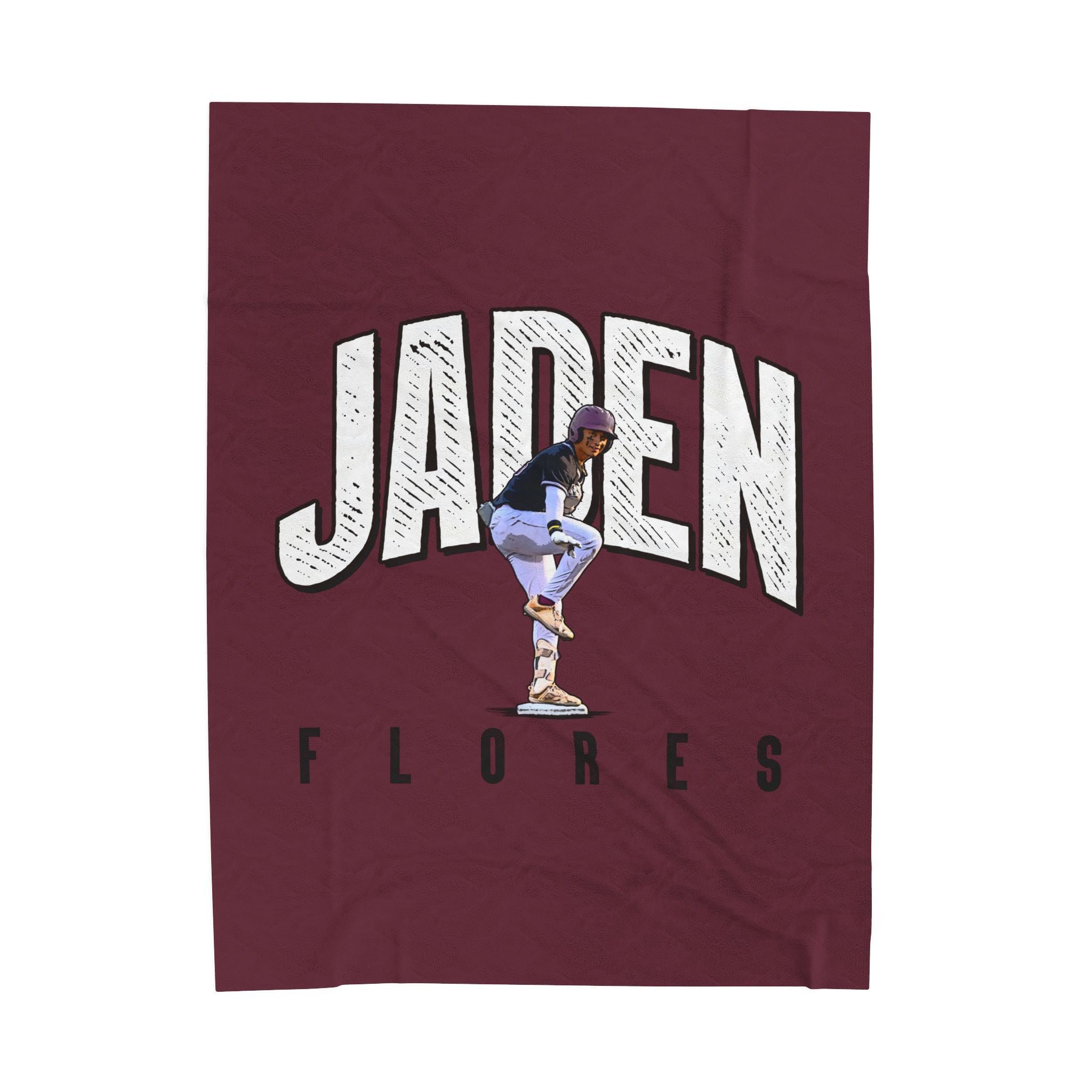 Jaden Flores Velveteen Plush Blanket