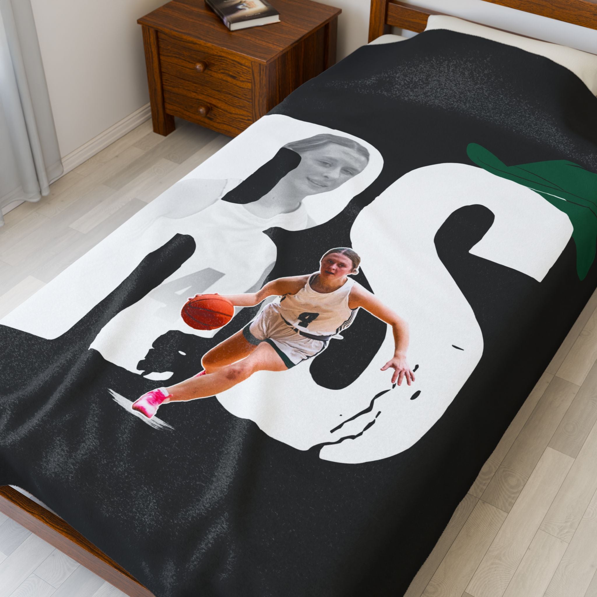 Rebecca Stoddard Velveteen Plush Blanket