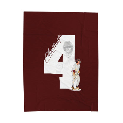 Travis Chestnut Velveteen Plush Blanket