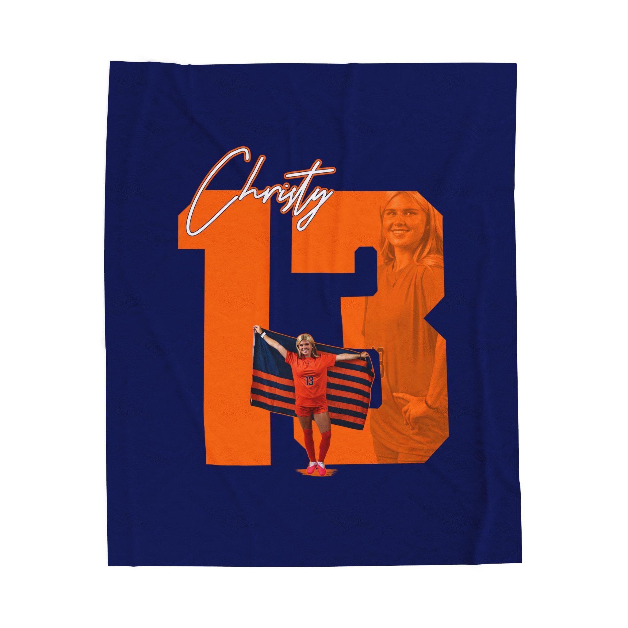 Lauren Christy Velveteen Plush Blanket