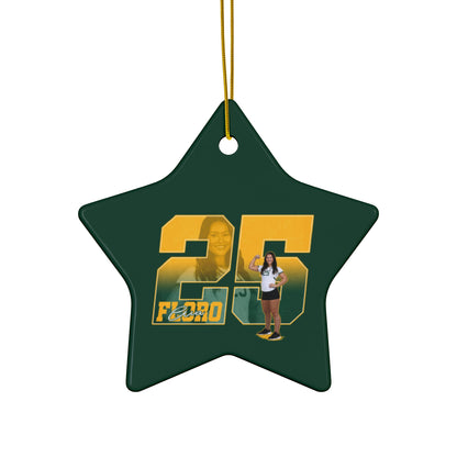 Ava Floro Ceramic Ornament