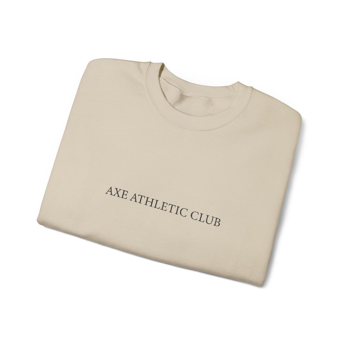 Axe Athletic Club Crewneck- White/Sand