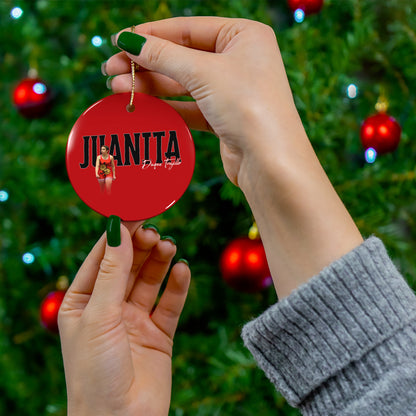 Juanita Duque Trujillo Ceramic Ornament