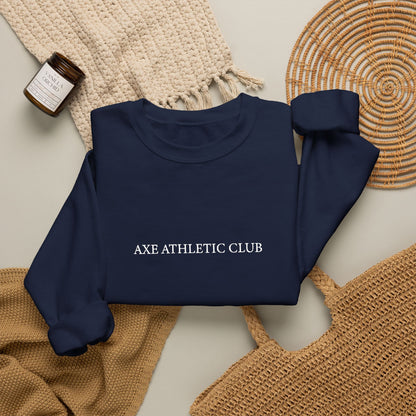 Axe Athletic Club Crewneck- Black/Navy