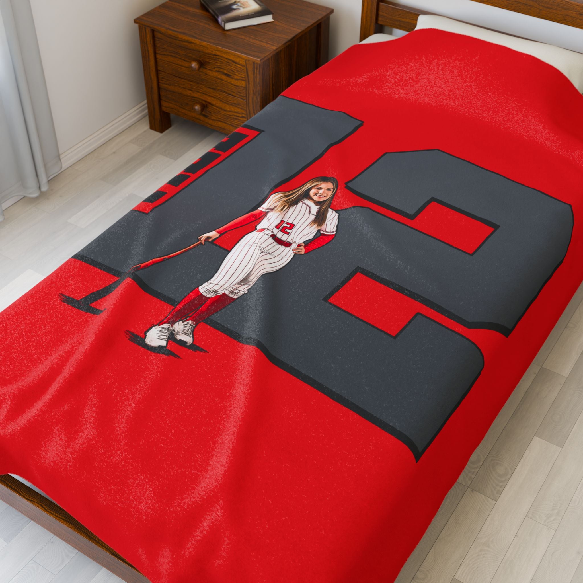 Melanie Macias Velveteen Plush Blanket