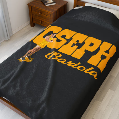 Joseph Bariola Velveteen Plush Blanket