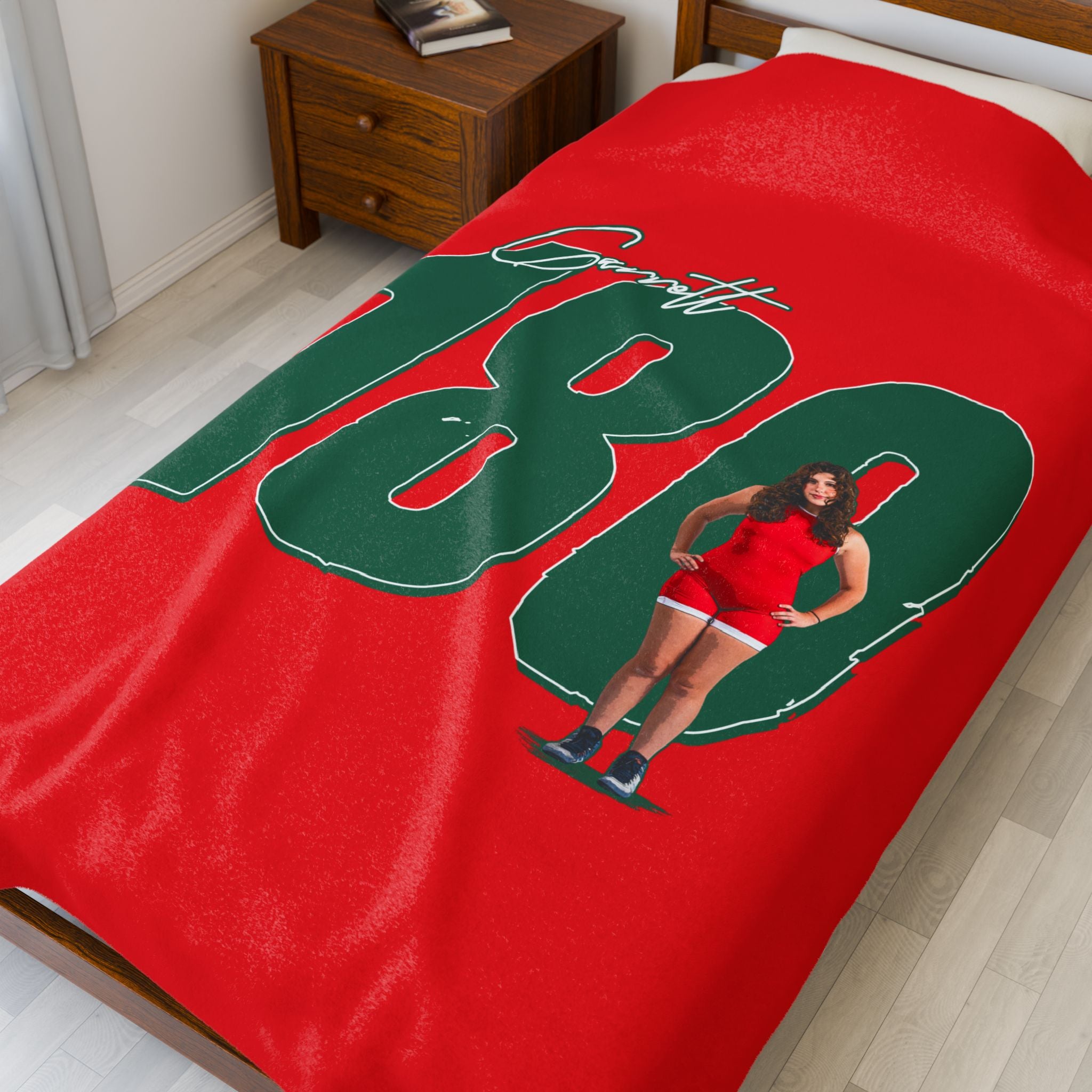 Lillian Garrett Velveteen Plush Blanket