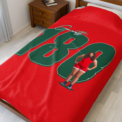 Lillian Garrett Velveteen Plush Blanket