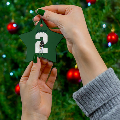 Ethan Wood Ceramic Ornament