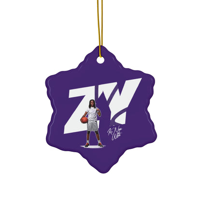 Ke'Niya White Ceramic Ornament
