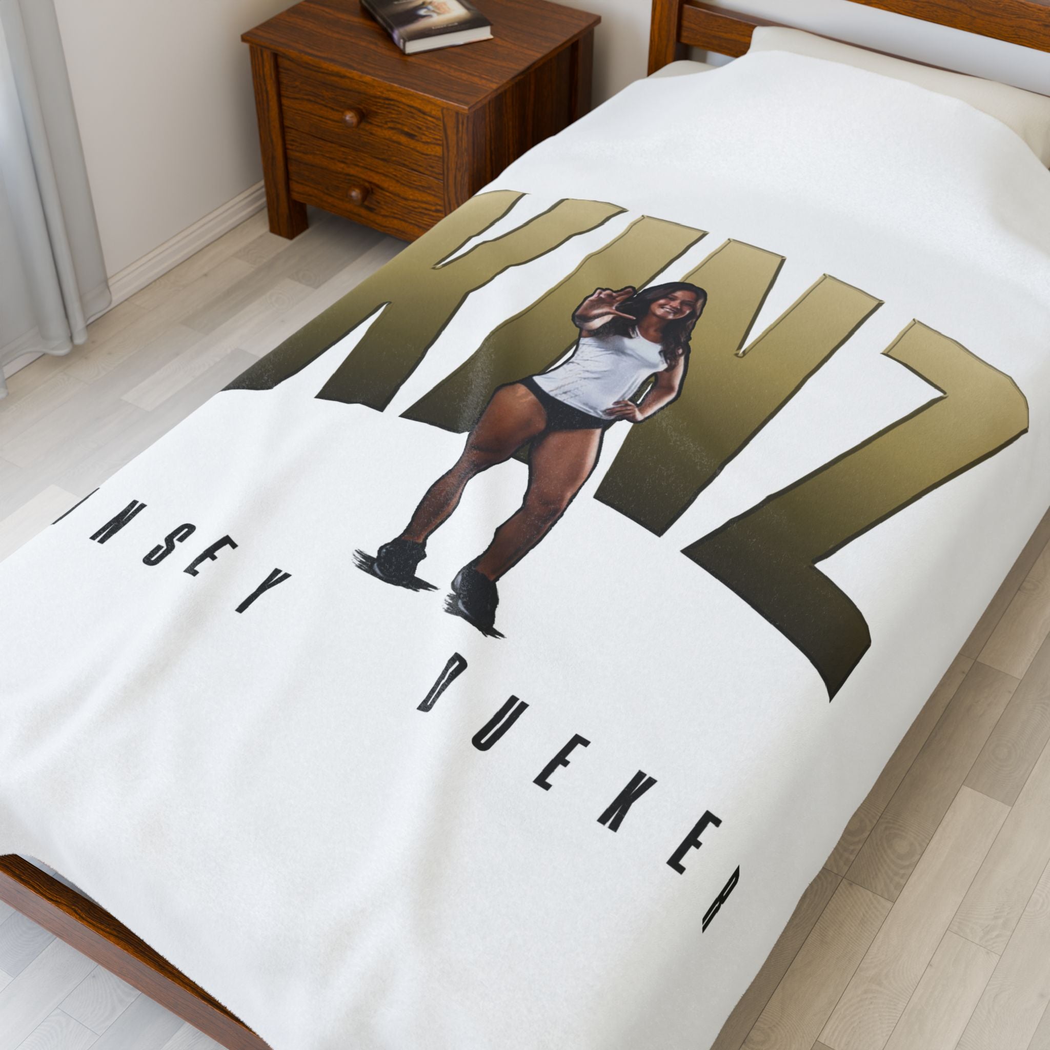 Kinsey Dueker Velveteen Plush Blanket