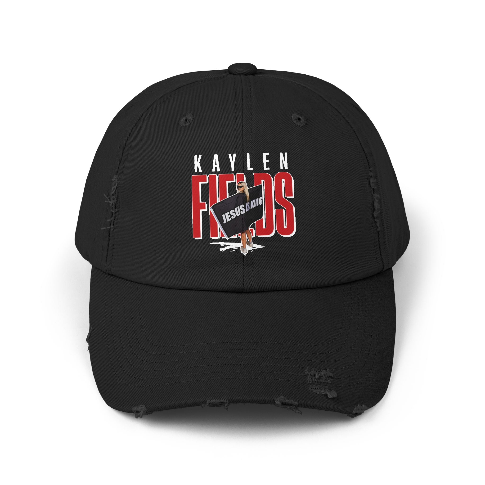 Kaylen Fields Distressed Dad Cap