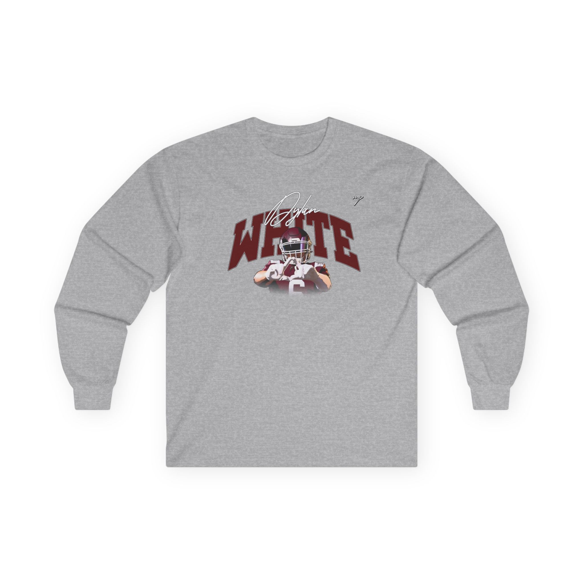 Dylan White Long Sleeve Tee