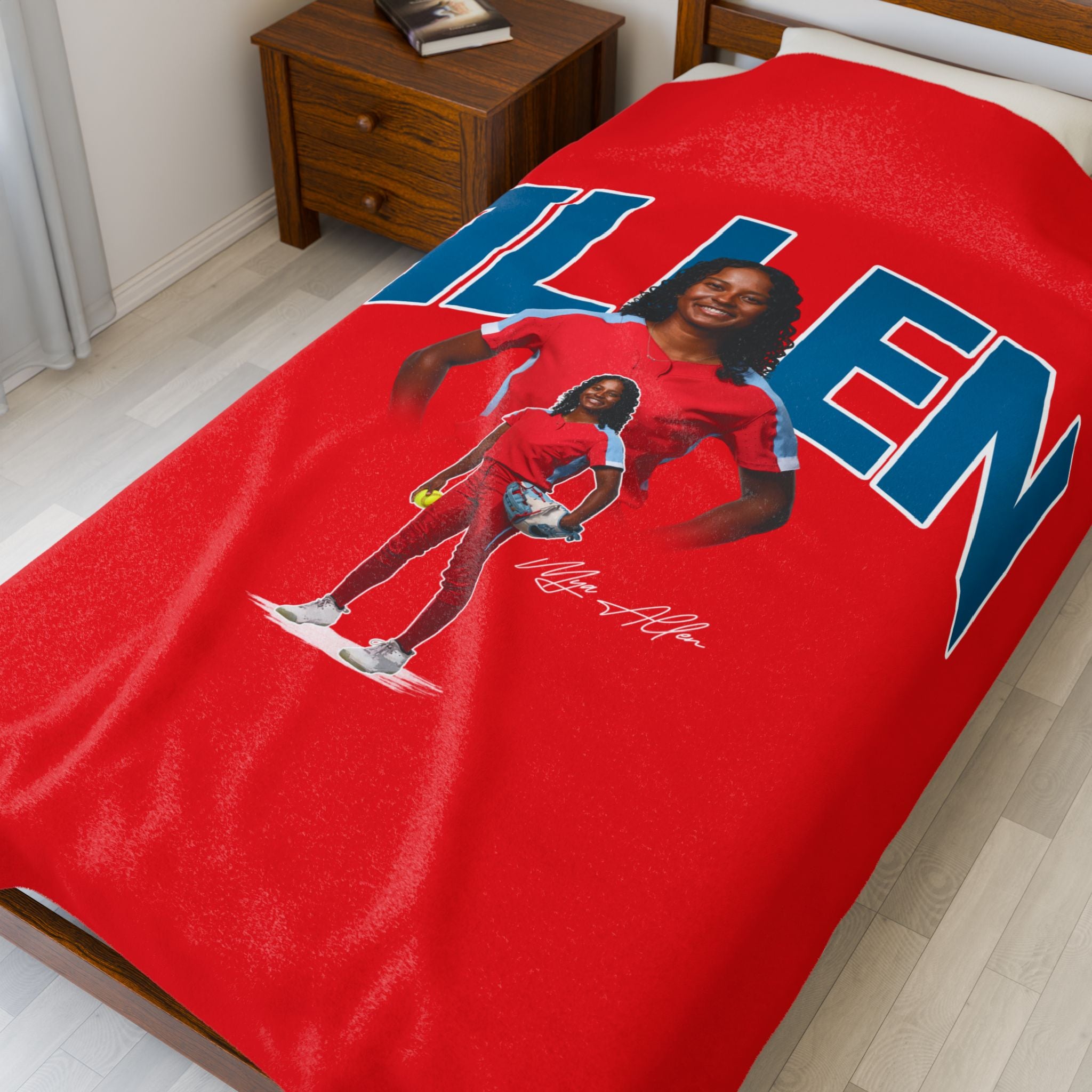 Mya Allen Velveteen Plush Blanket