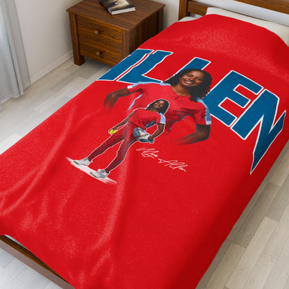 Mya Allen Velveteen Plush Blanket