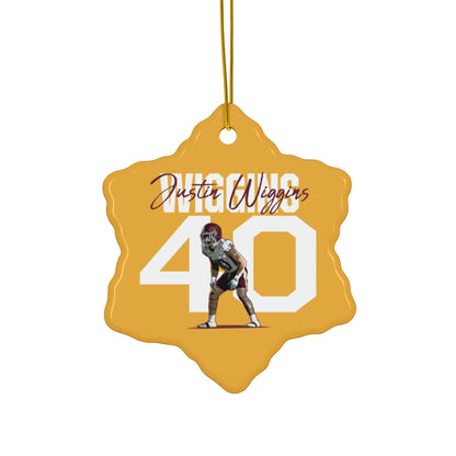 Justin Wiggins Ceramic Ornament