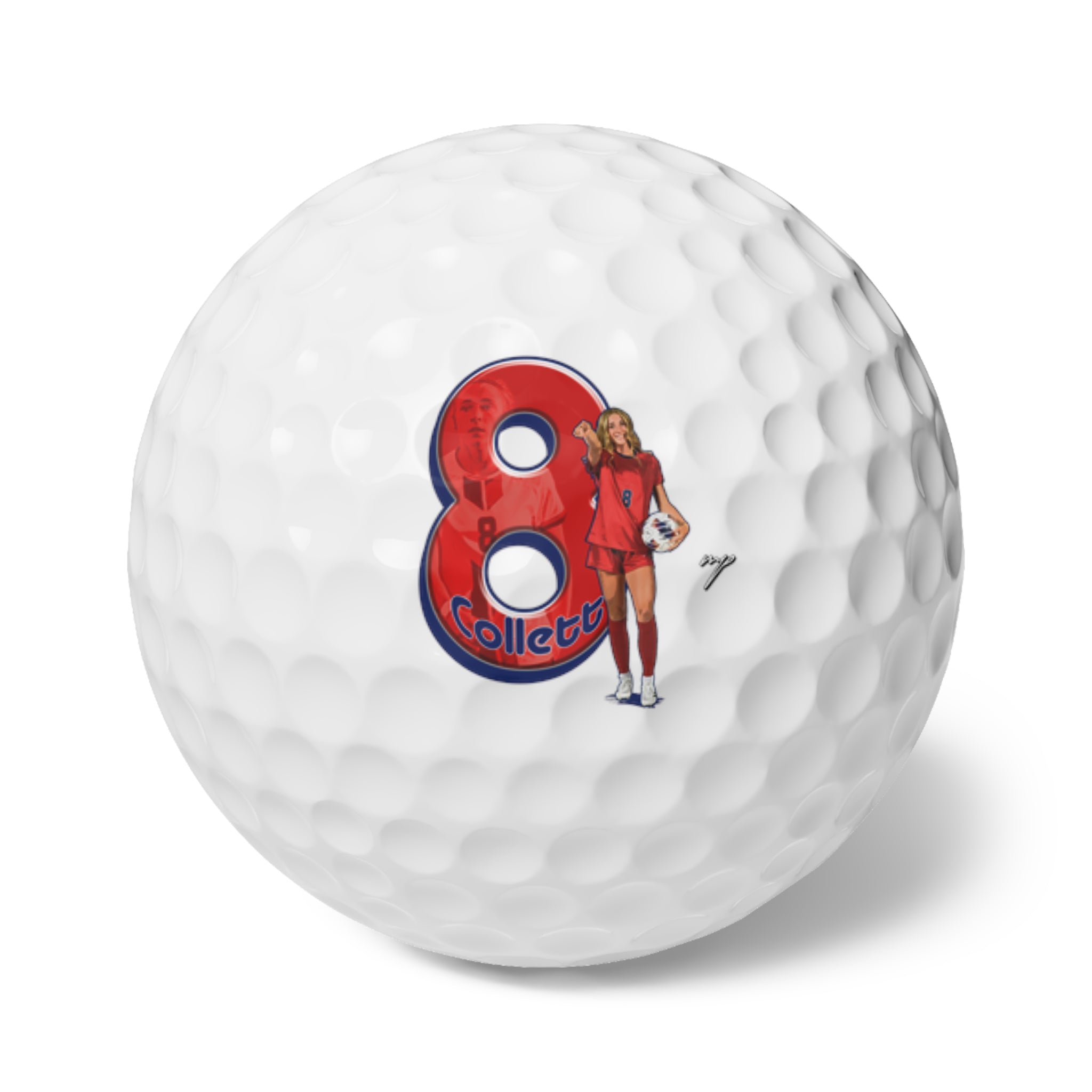 Riley Collett Golf Balls, 6pc