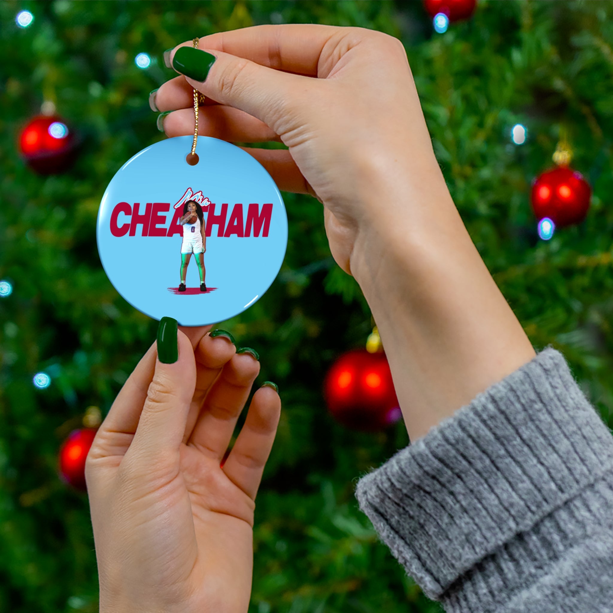 Mia Cheatham Ceramic Ornament