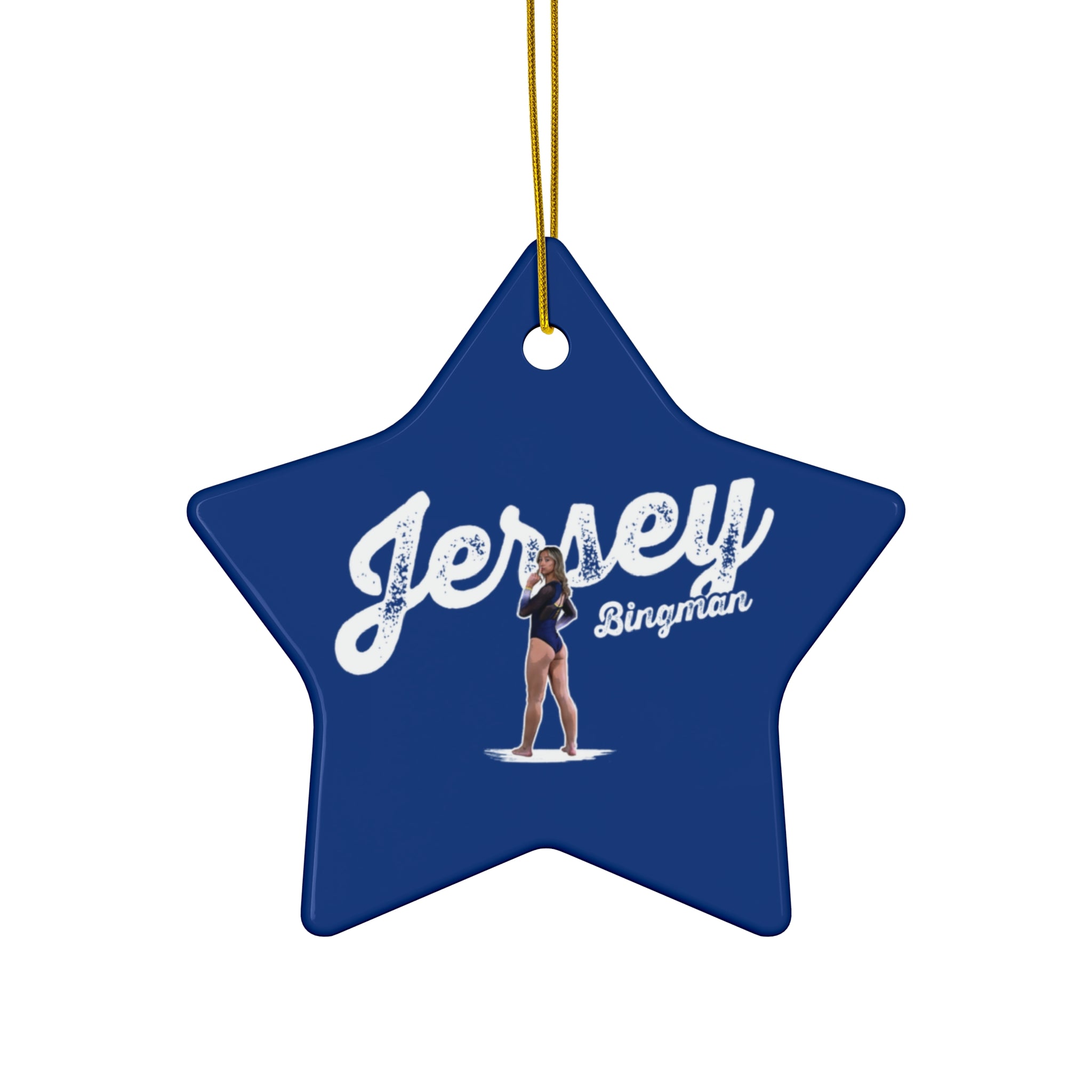Jersey Bingman Ceramic Ornament