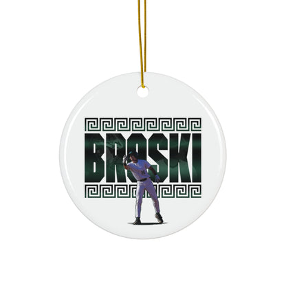Adam Broski Ceramic Ornament