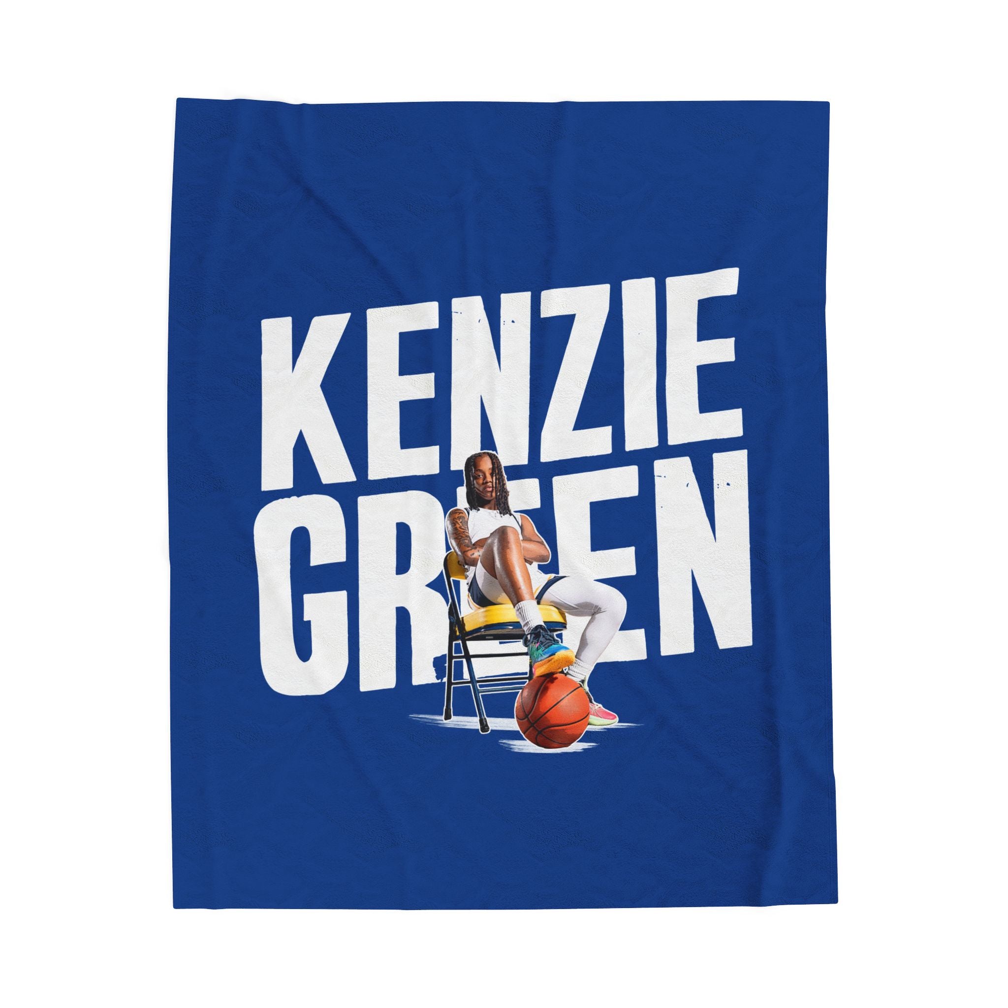 Mackenzie Green Velveteen Plush Blanket