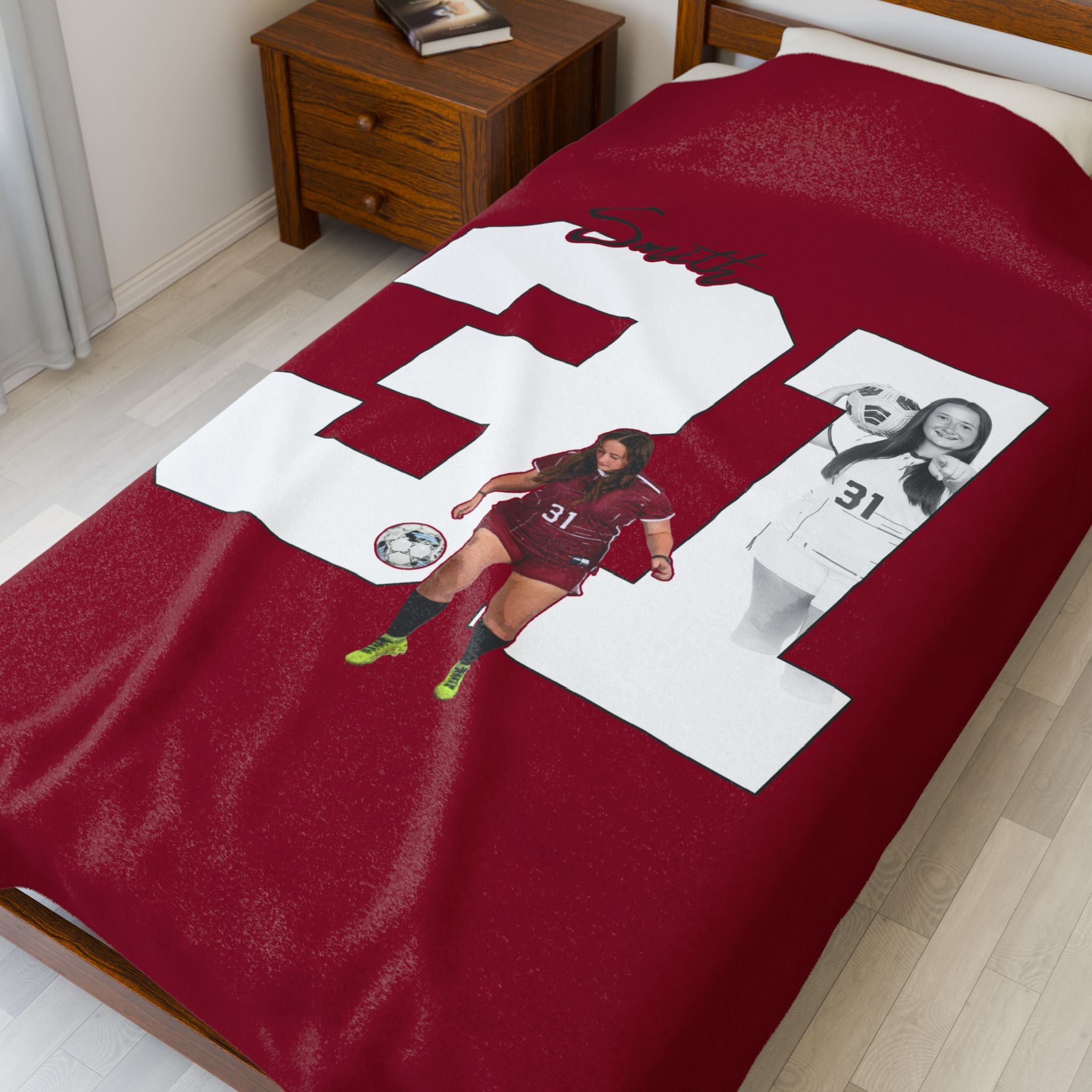 Marie Smith Velveteen Plush Blanket