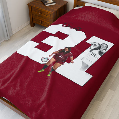 Marie Smith Velveteen Plush Blanket