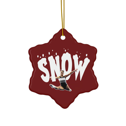 Hurley Snow Ceramic Ornament