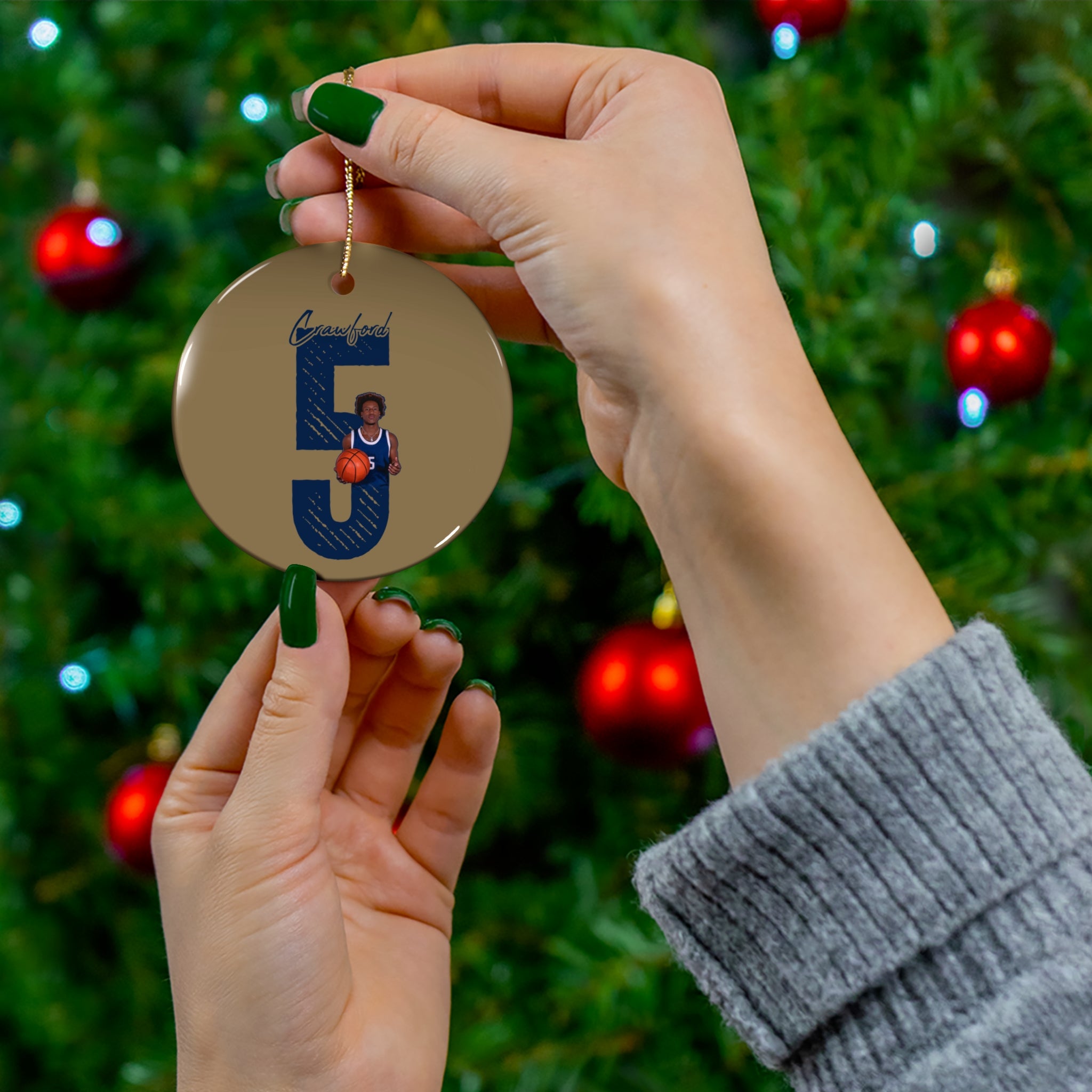 Jayden Crawford Ceramic Ornament