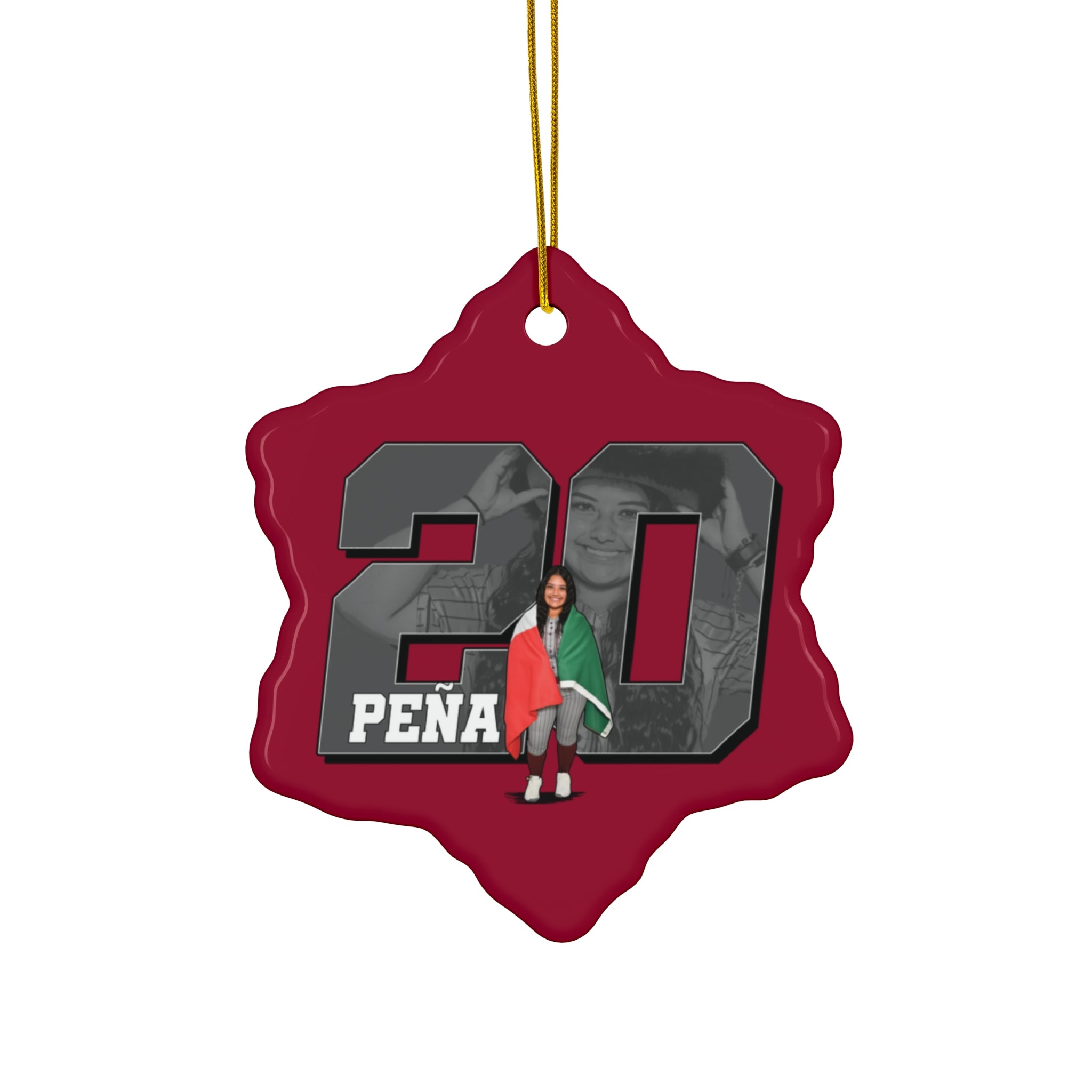 Miranda Pena Ceramic Ornament