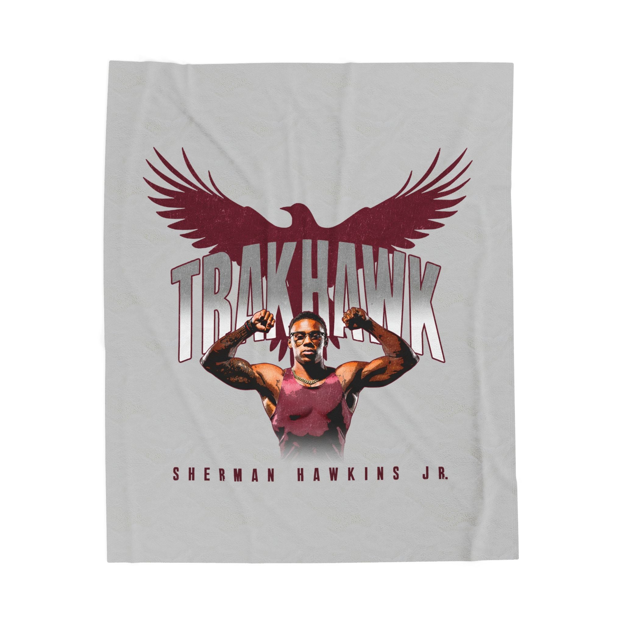 Sherman Hawkins Jr Velveteen Plush Blanket