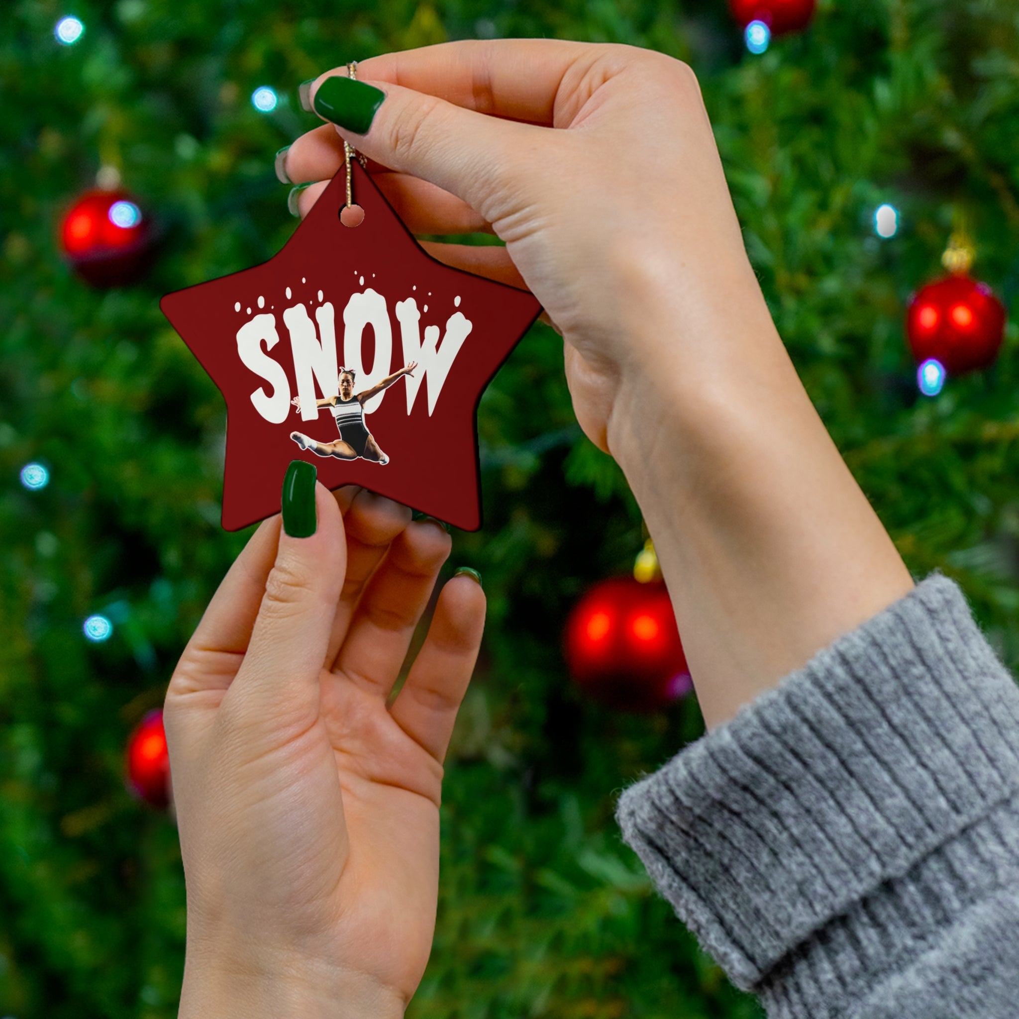 Hurley Snow Ceramic Ornament